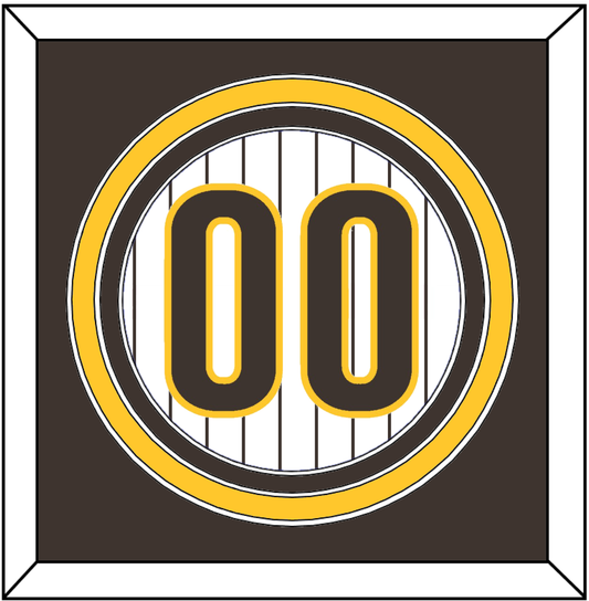 San Diego Number - Home White Pinstripes - Premier Tier 2
