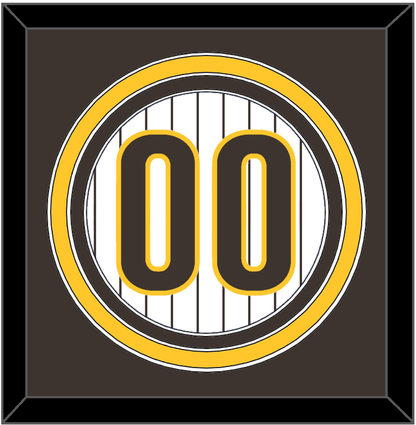 San Diego Number - Home White Pinstripes - Premier Tier 2