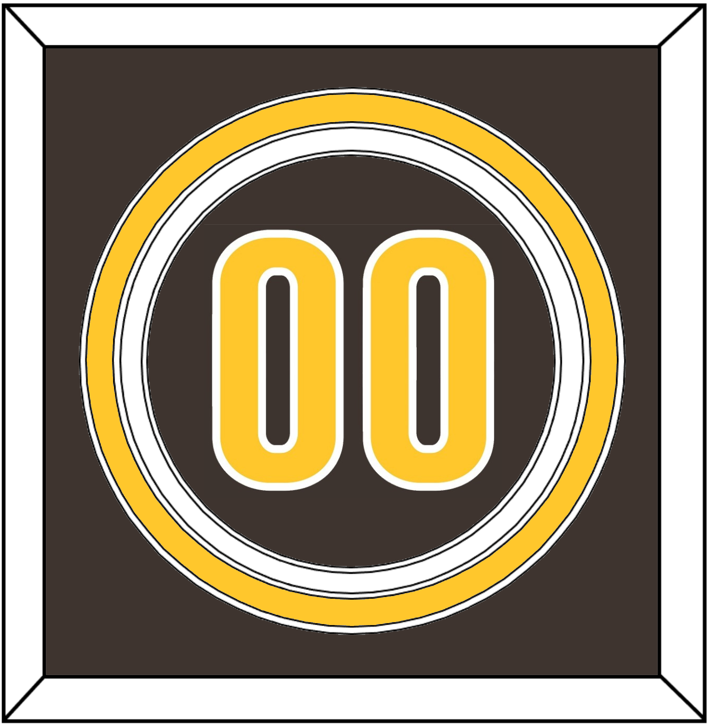 San Diego Number - Alternate Brown - Premier Tier 2