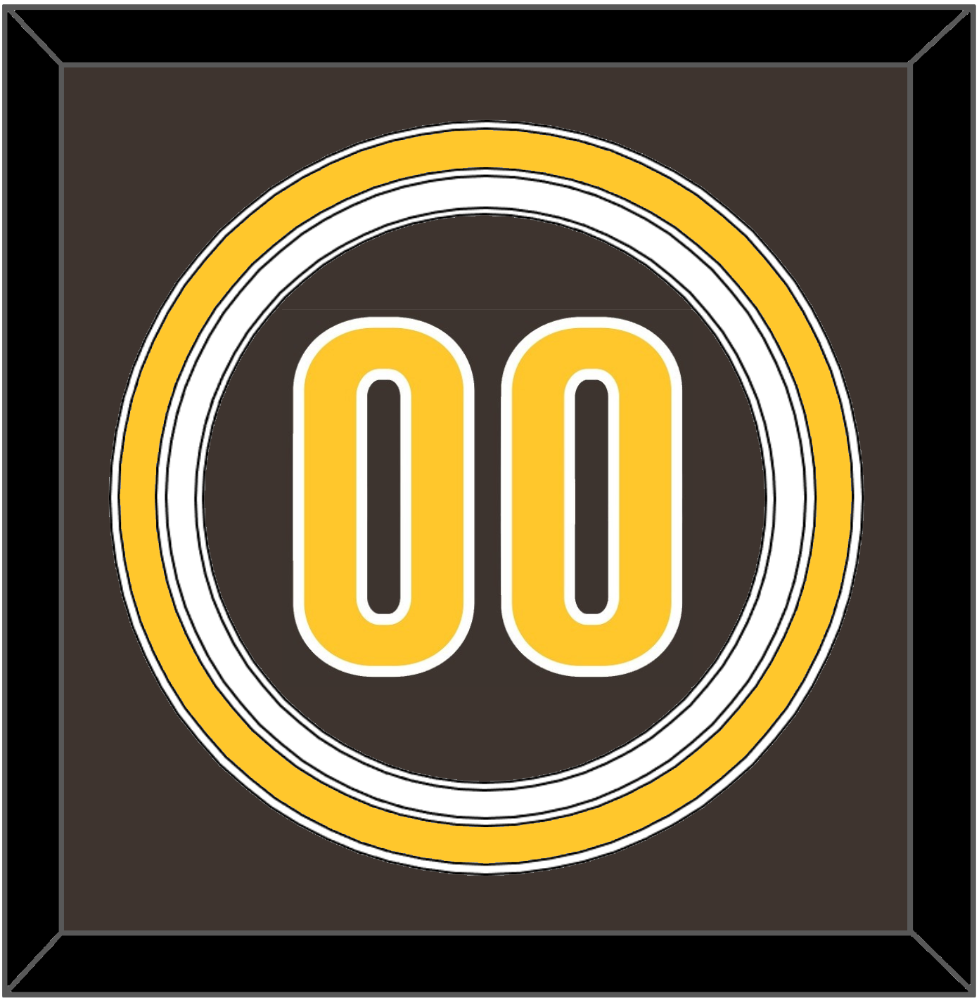 San Diego Number - Alternate Brown - Premier Tier 2