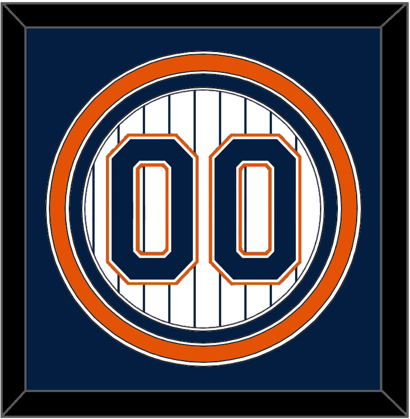 San Diego Number - Home White Pinstripes (1991-2001)- Premier Tier 2