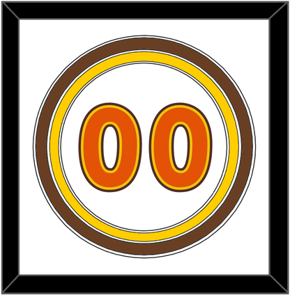 San Diego Number - Home White (1980-1984) - Premier Tier 1