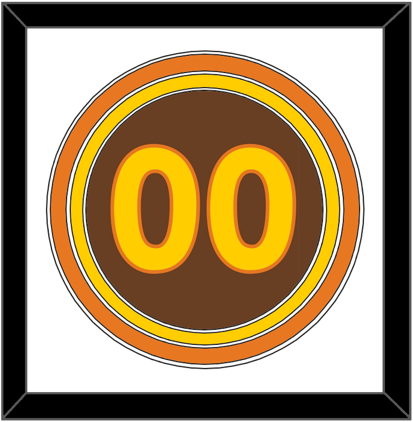 San Diego Number - Road Brown (1980-1984) - Premier Tier 1