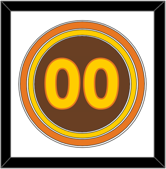 San Diego Number - Road Brown (1980-1984) - Premier Tier 1