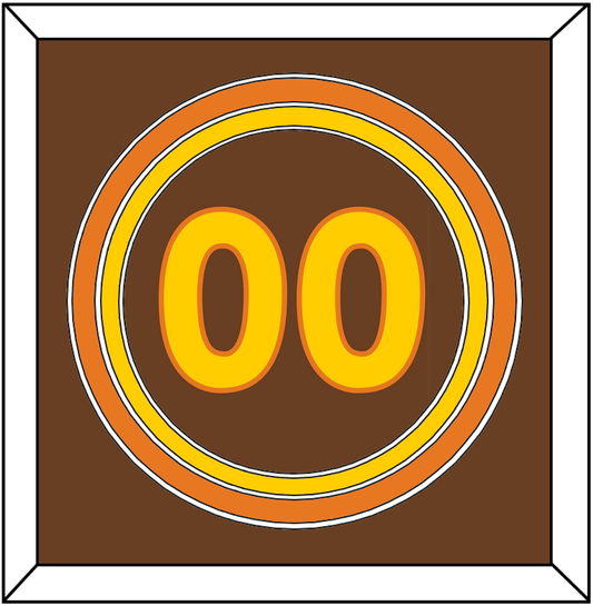 San Diego Number - Road Brown (1980-1984) - Premier Tier 2