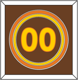 San Diego Number - Road Brown (1980-1984) - Triple Mat 2