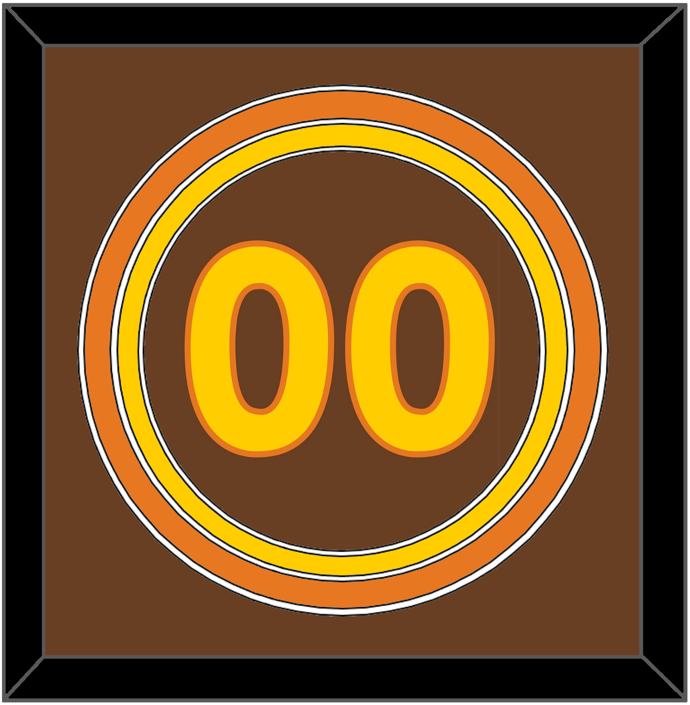 San Diego Number - Road Brown (1980-1984) - Premier Tier 2