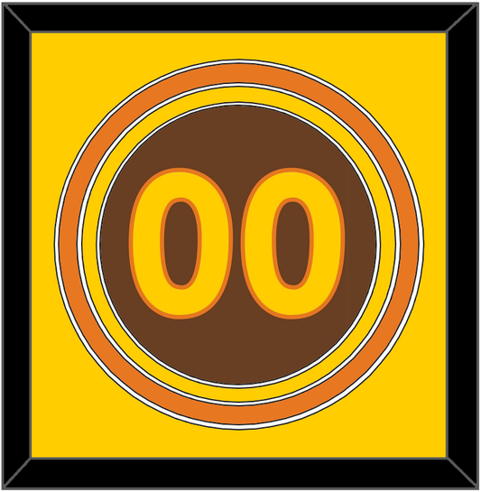 San Diego Number - Road Brown (1980-1984) - Premier Tier 3