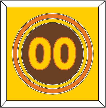 San Diego Number - Road Brown (1980-1984) - Premier Tier 3