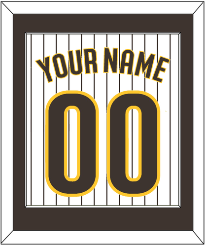 San Diego Name & Number - Home White Pinstripes - Essential Tier 1