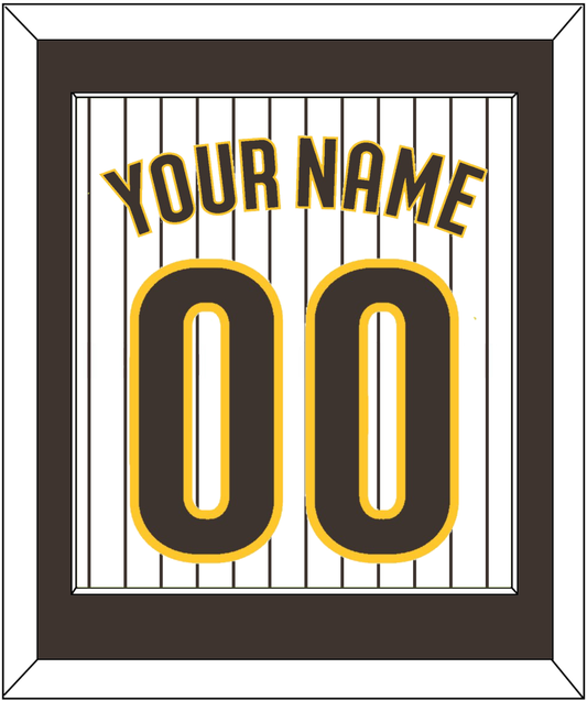 San Diego Name & Number - Home White Pinstripes - Essential Tier 1