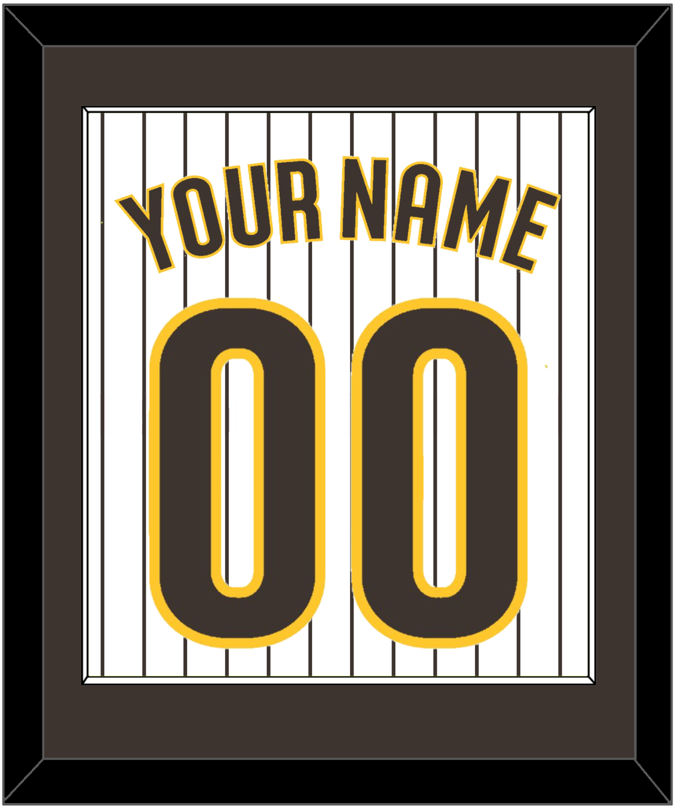 San Diego Name & Number - Home White Pinstripes - Essential Tier 1