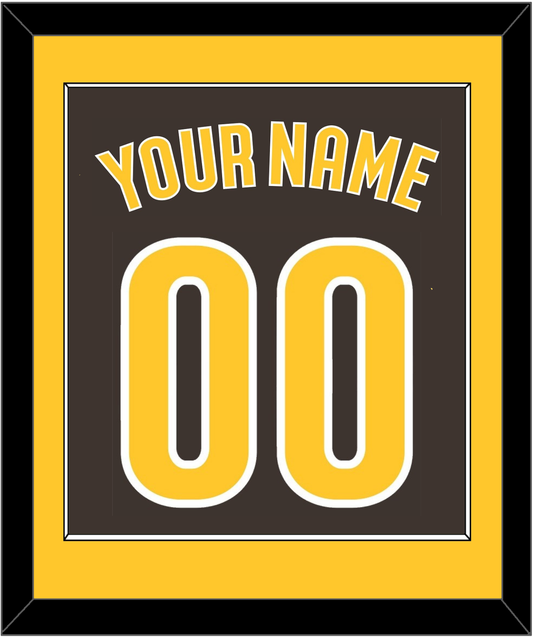 San Diego Name & Number - Alternate Brown - Essential Tier 2