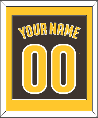 San Diego Name & Number - Alternate Brown - Essential Tier 2