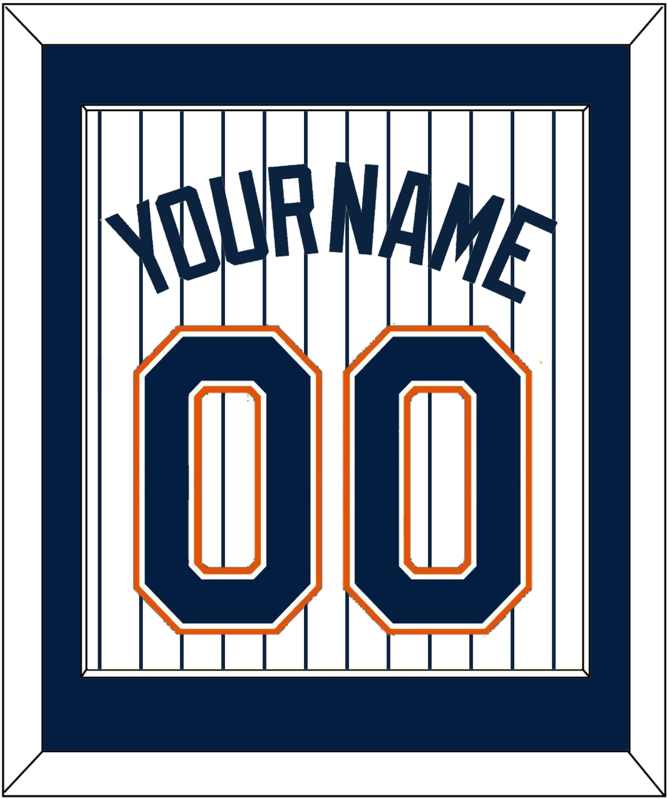San Diego Name & Number - Home White Pinstripes (1991-2001) - Essential Tier 1