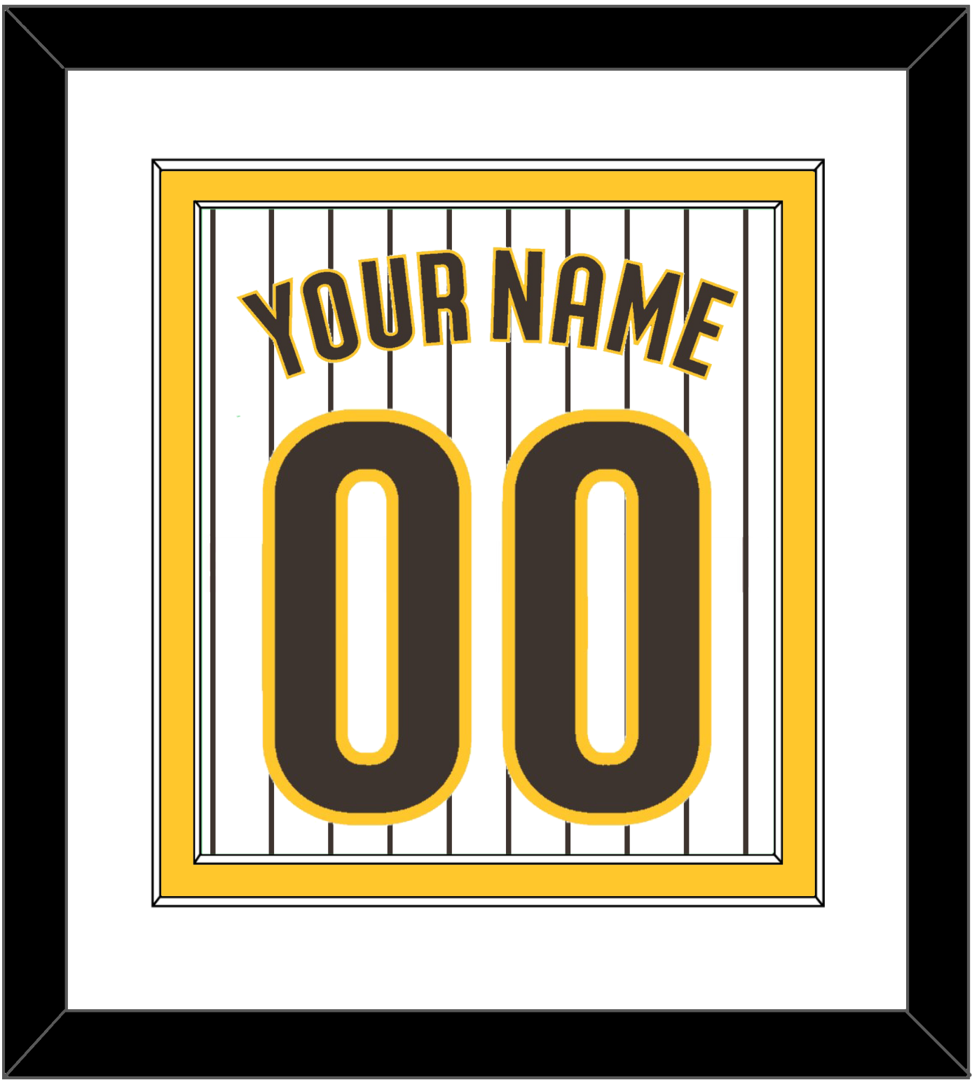 San Diego Name & Number - Home White Pinstripes - Signature Tier 1