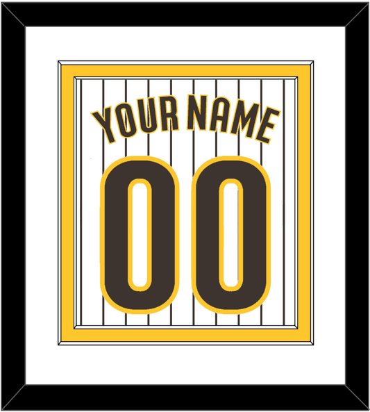 San Diego Name & Number - Home White Pinstripes - Signature Tier 1