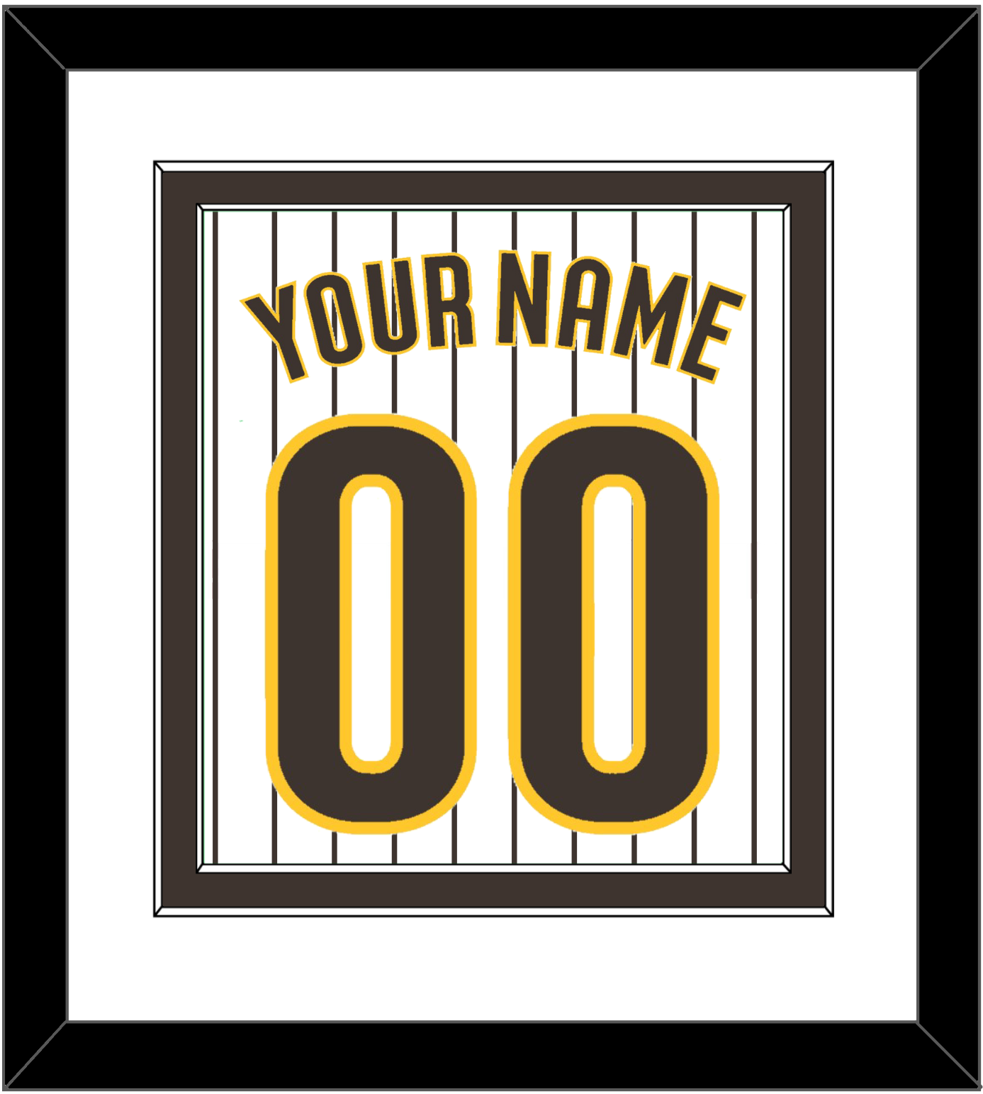 San Diego Name & Number - Home White Pinstripes - Signature Tier 2