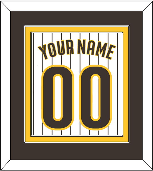 San Diego Name & Number - Home White Pinstripes - Signature Tier 3