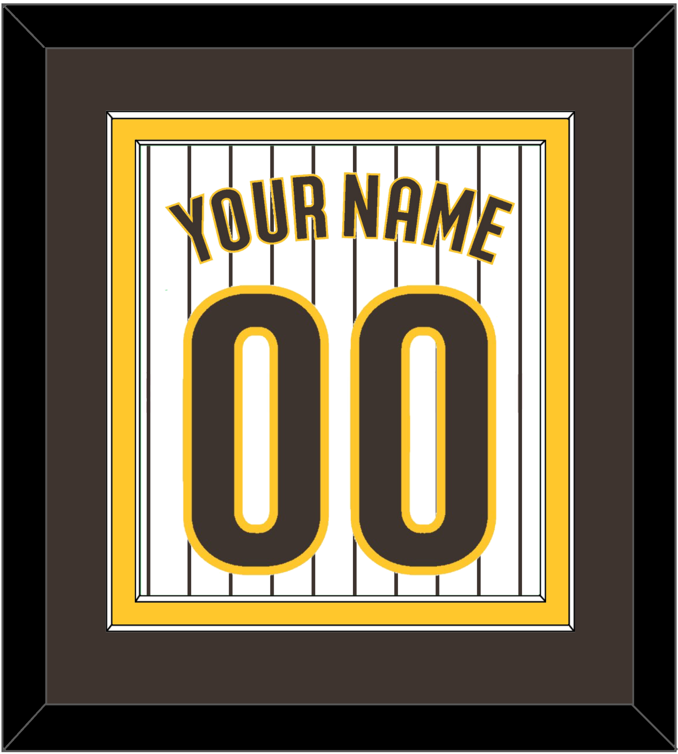San Diego Name & Number - Home White Pinstripes - Signature Tier 3