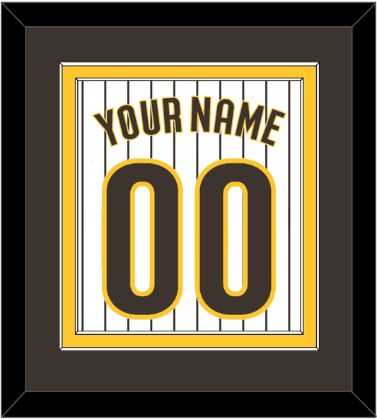 San Diego Name & Number - Home White Pinstripes - Signature Tier 3