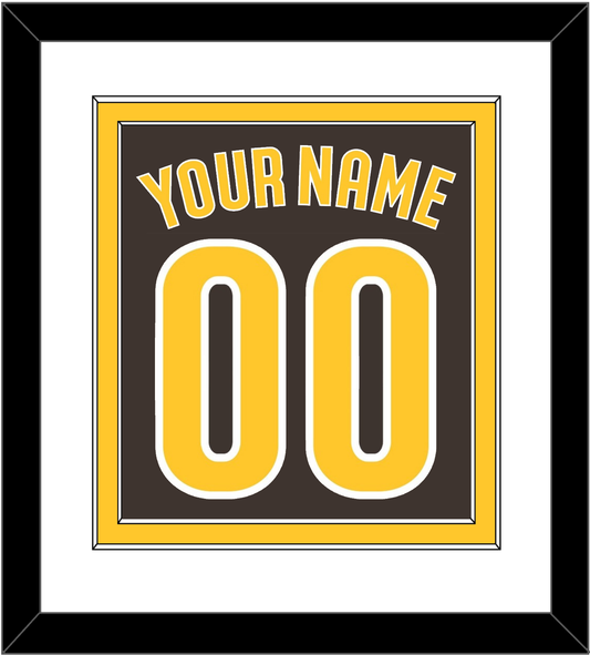 San Diego Name & Number - Alternate Brown - Signature Tier 1