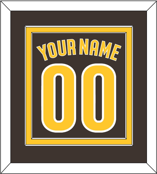 San Diego Name & Number - Alternate Brown - Signature Tier 2