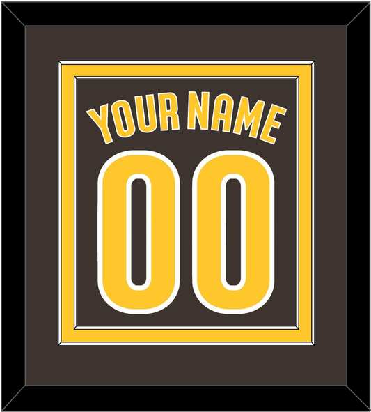 San Diego Name & Number - Alternate Brown - Signature Tier 2