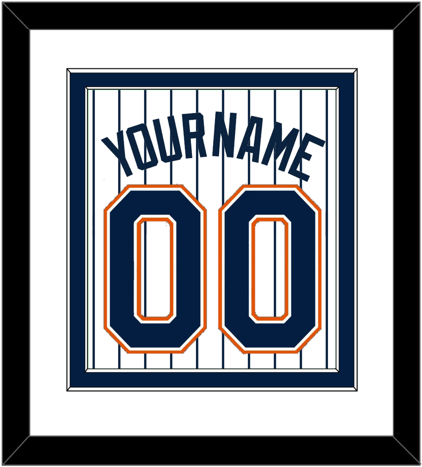 San Diego Name & Number - Home White Pinstripes (1991-2001) - Signature Tier 1