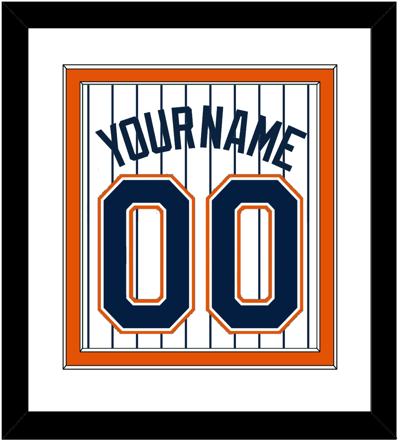 San Diego Name & Number - Home White Pinstripes (1991-2001) - Signature Tier 2