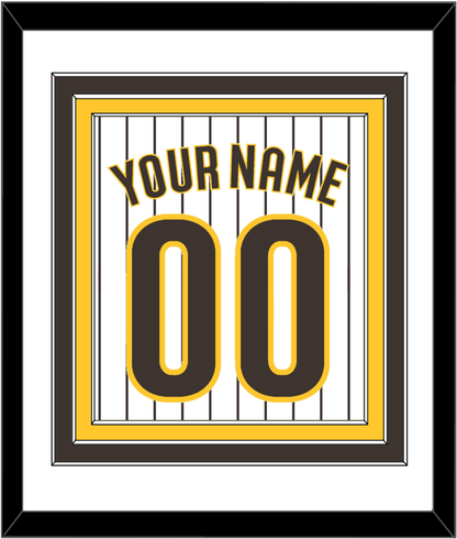 San Diego Name & Number - Home White Pinstripes - Premier Tier 1