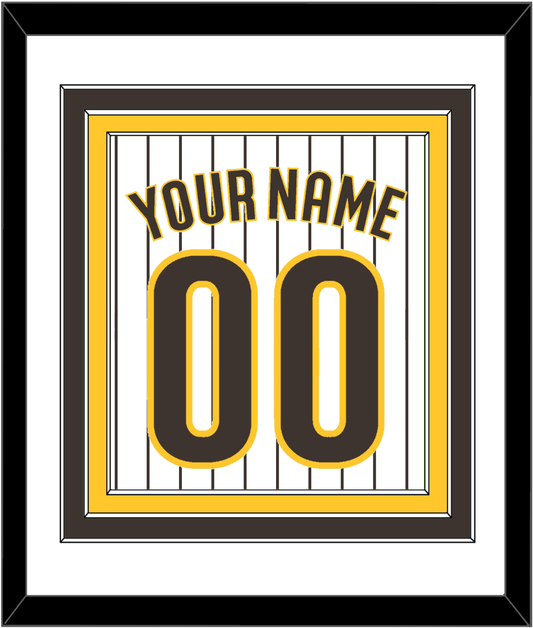San Diego Name & Number - Home White Pinstripes - Premier Tier 1