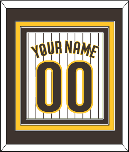 San Diego Name & Number - Home White Pinstripes - Premier Tier 2