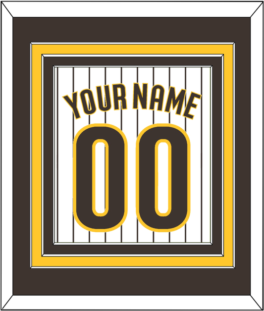 San Diego Name & Number - Home White Pinstripes - Premier Tier 2