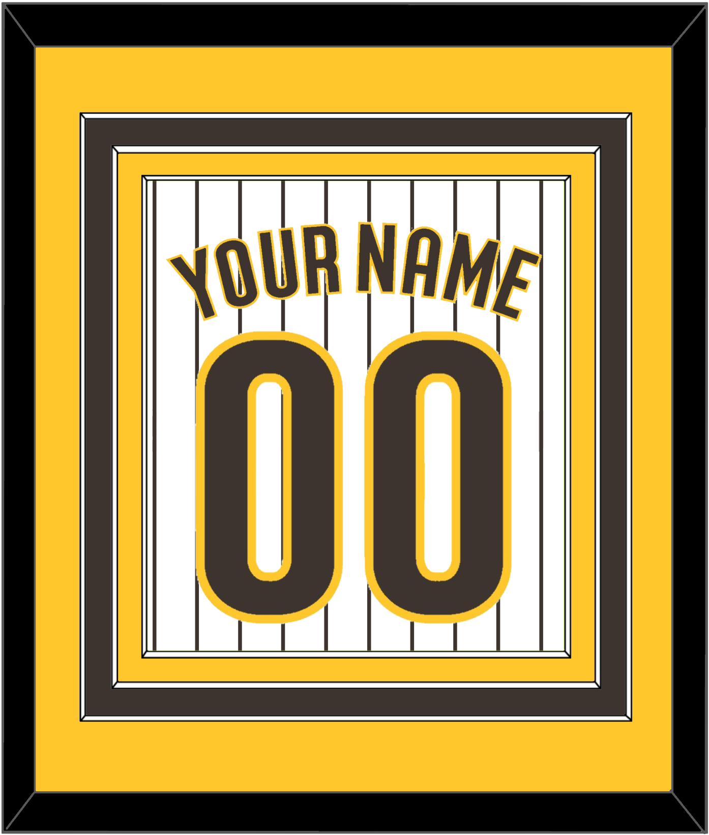 San Diego Name & Number - Home White Pinstripes - Premier Tier 3