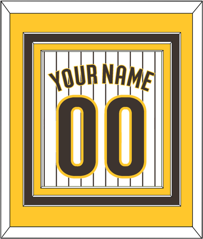 San Diego Name & Number - Home White Pinstripes - Premier Tier 3