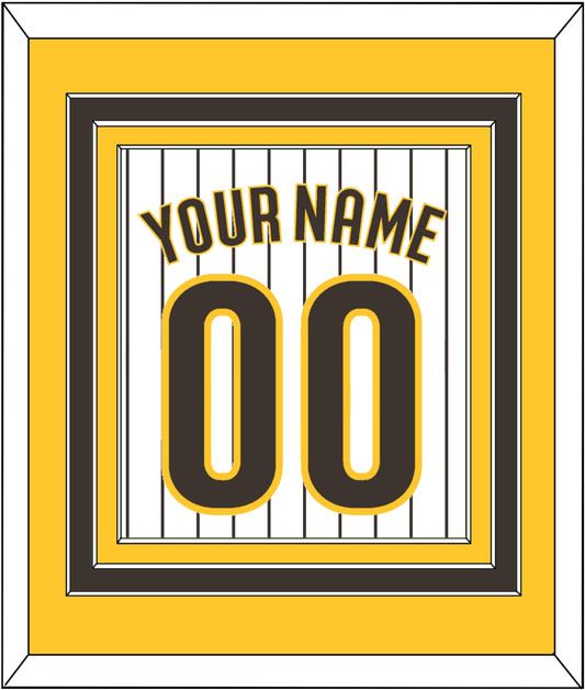 San Diego Name & Number - Home White Pinstripes - Premier Tier 3