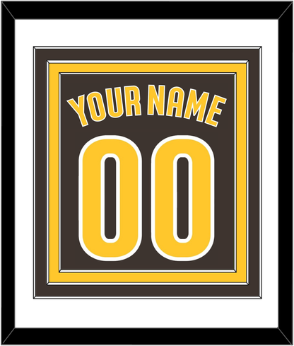 San Diego Name & Number - Alternate Brown - Premier Tier 1