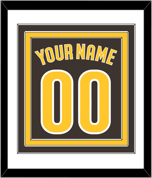 San Diego Name & Number - Alternate Brown - Premier Tier 1