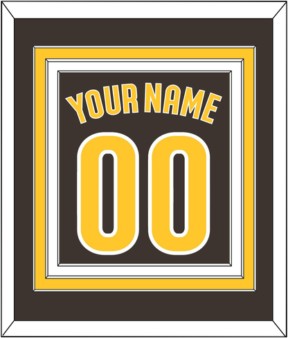 San Diego Name & Number - Alternate Brown - Premier Tier 2