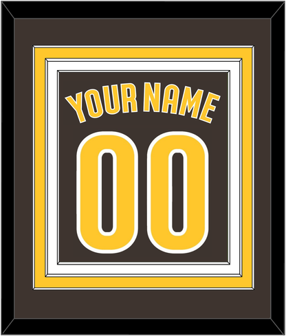 San Diego Name & Number - Alternate Brown - Premier Tier 2