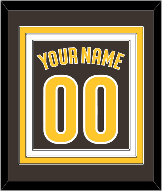 San Diego Name & Number - Alternate Brown - Premier Tier 2