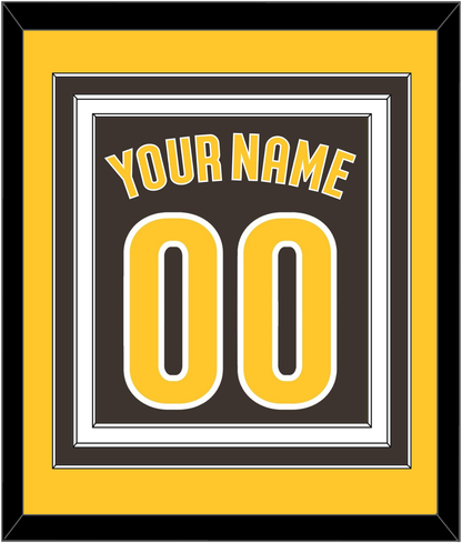 San Diego Name & Number - Alternate Brown - Premier Tier 3
