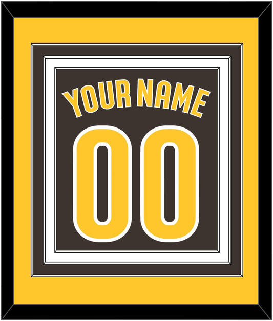 San Diego Name & Number - Alternate Brown - Premier Tier 3