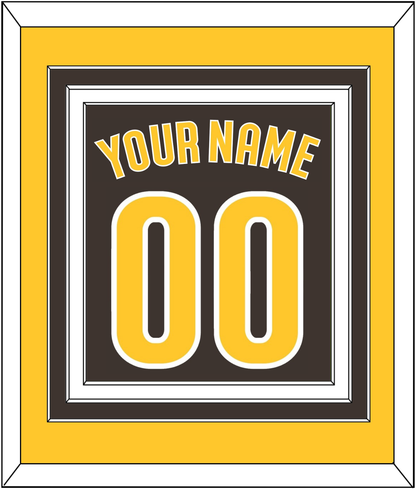 San Diego Name & Number - Alternate Brown - Premier Tier 3