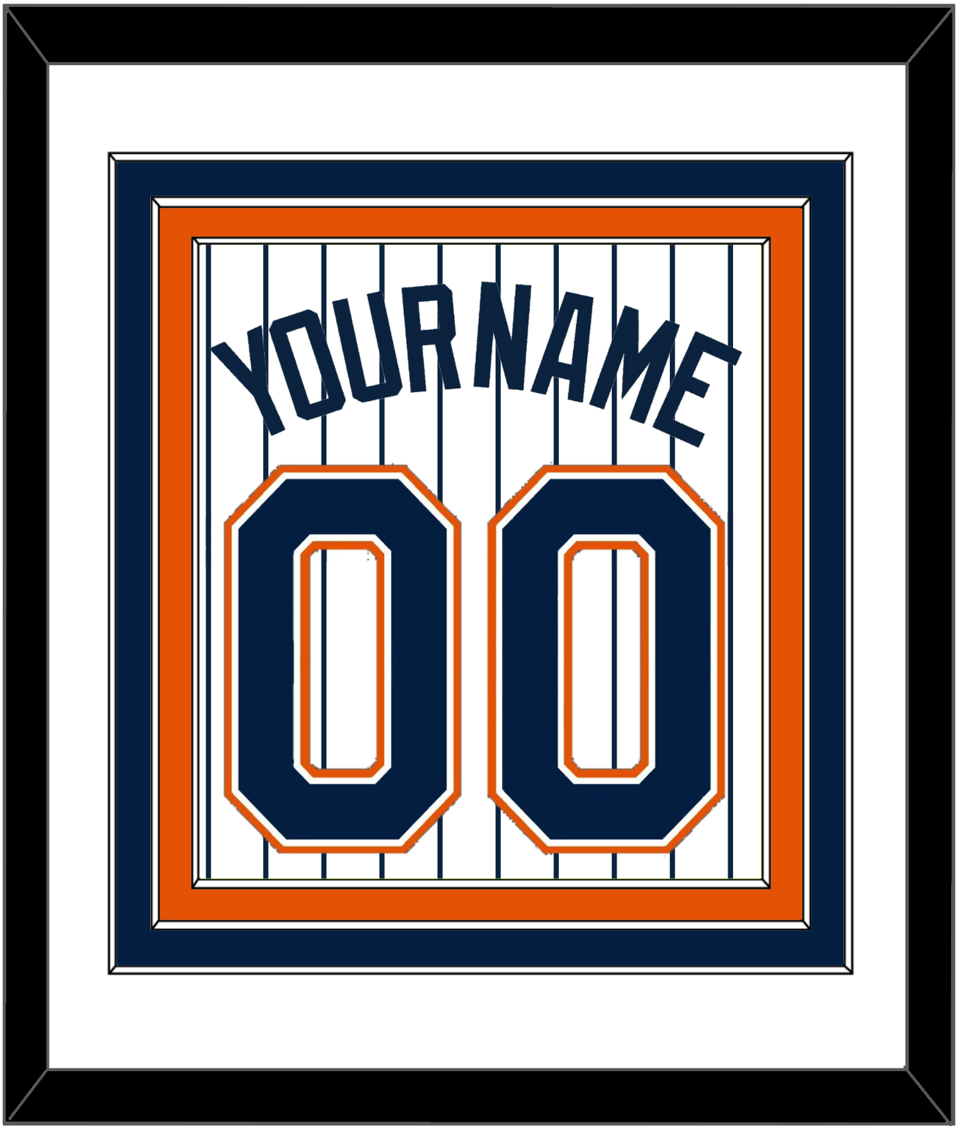 San Diego Name & Number - Home White Pinstripes (1991-2001) - Premier Tier 1