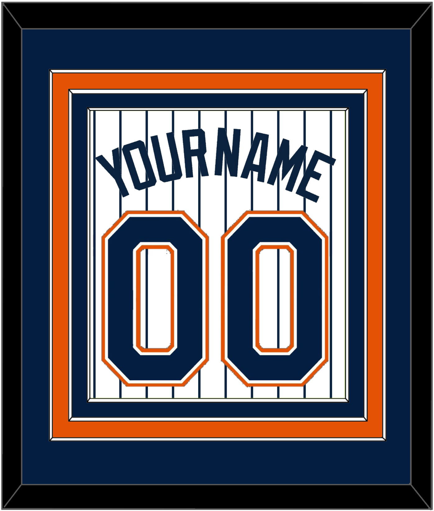 San Diego Name & Number - Home White Pinstripes (1991-2001) - Premier Tier 2