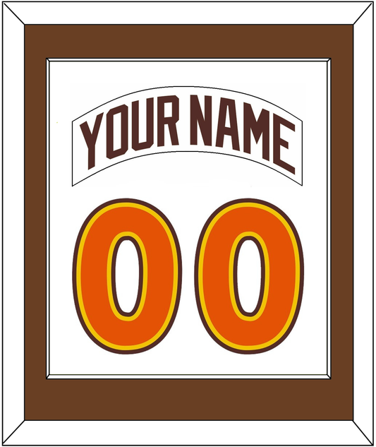 San Diego Nameplate & Number Combined - Home White (1980-1984) - Essential Tier 1