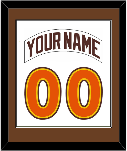 San Diego Nameplate & Number Combined - Home White (1980-1984) - Essential Tier 1