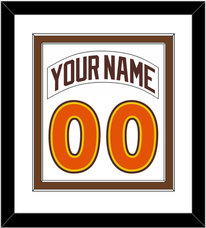 San Diego Nameplate & Number Combined - Home White (1980-1984) - Signature Tier 1